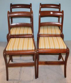 Four Cherry Dining Chairs