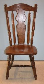 Large Oak Kitchen Chair