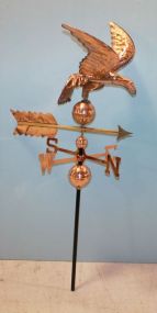 Polished Copper Eagle Weather Vane