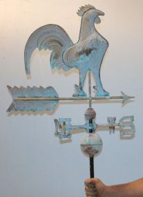 Copper Rooster Weather Vane