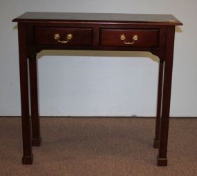 Chippendale Style Side Table with Two Drawers