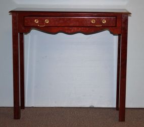 Chippendale Style Side Table with One Drawer