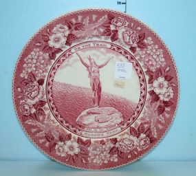 English Staffordshire Ware Plate 