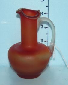 Red Peach Blown Vase