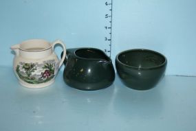 Iroquois China Creamer and Sugar and a Copeland Spode Creamer