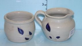 Williamsburg Pottery Creamer and Sugar