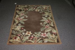 Chocolate 100% Wool Rug