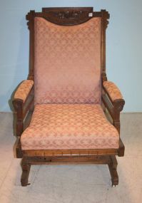 Walnut Victorian Lady's Rocker