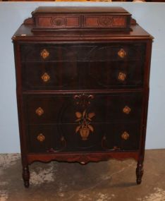 Walnut Depression Era Hi Boy with Glove Boxes