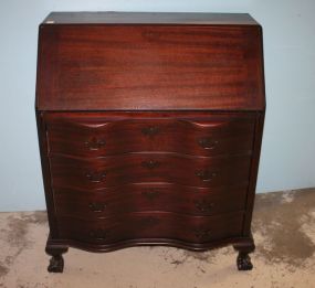 Maddox Mahogany Ball-n-Claw Dropfront Desk