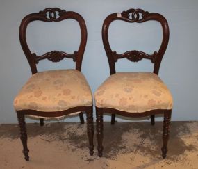 Pair of Early Parlor Side Chairs