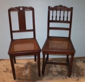 Two Cane Seat Chairs
