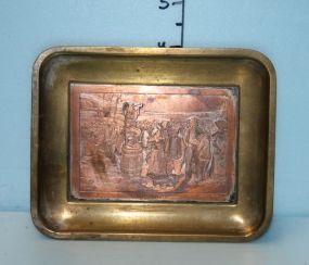 La Noce Copper and Brass Tray