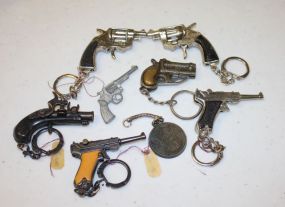 Group of Eight Key Chains