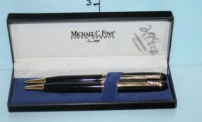 Mickeal C. Fina Pen Set in Box