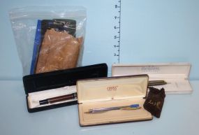 Germany Ball Point, Cross Pen in Box, Two Pen Set, La Nume Points, and Refills