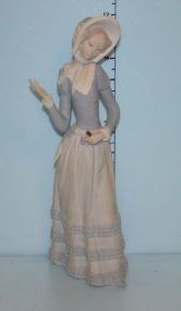 Bisque Lladro Figurine of Lady