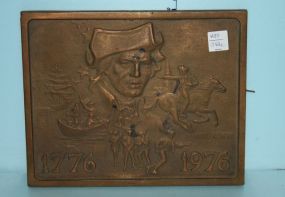 Bronze Plaque 1776-1976 of Paul Revere