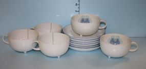 Six Rosenthal Cups and Saucers