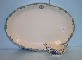 Plantation Colonial Mason's Pitcher and Vitrified China Platter