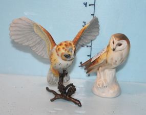 Goebel W. German Porcelain Owl and Porcelain Owl