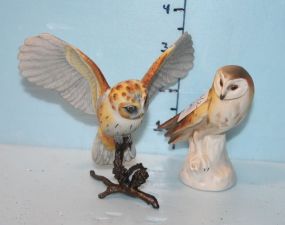 Goebel W. German Porcelain Owl and Porcelain Owl