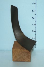 Iron Sculpture on Wood Base by Father Kinhead 1938-2007