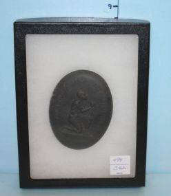 Framed Black Engraving 