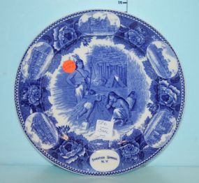 Wedgwood Flow Blue Saratoga Springs Plate