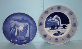 Norway Plate 1970 Commemorative and a 1975 Copenhagen Porcelain 
