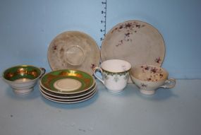 Hand Painted Cups and Saucers