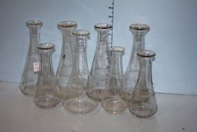 Group of Eight Lab Beakers