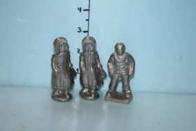Three Pewter Figurines