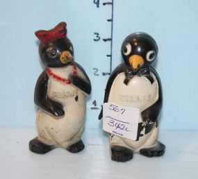 Millie and Willie Salt Shakers