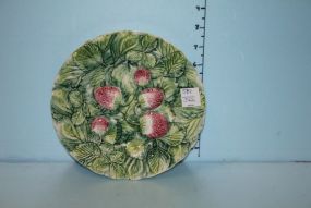 Italian Pottery Plate with Straw Berries