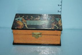 Decorative Box with Lord's Supper Image on Top