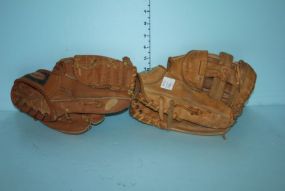 Two Baseball Gloves