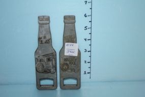 Two Rolling Rock Bottle Openers