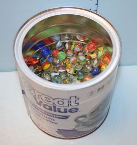 Can of Multi-colored Marbles