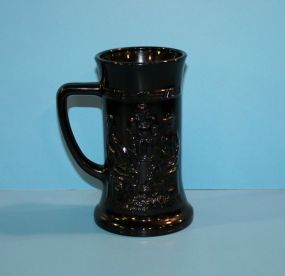 Exclusive Tiara Black Glass Beer Stein Mug