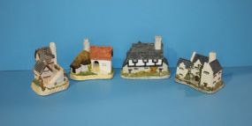 Four Small David Winter Houses