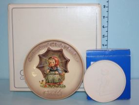 Two Hummel Collectors Club Member Plaques 