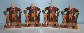 Four David Grossman Figurines Inspired by Norman Rockwell