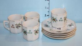 Made in Occupied Japan Demi-Tesse Cups and Saucers