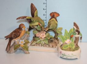 Group of Three Bird Figurines