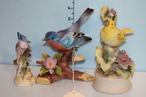Group of Three Bird Figurines