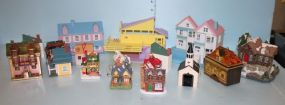 Box Group of Plastic or Resin Houses
