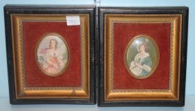 Pair of Cameo Creation Prints in Frame