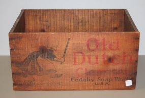 Old Ditch Cleanser Wooden Advertising Box