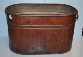 Copper Wash Tub with One Handle